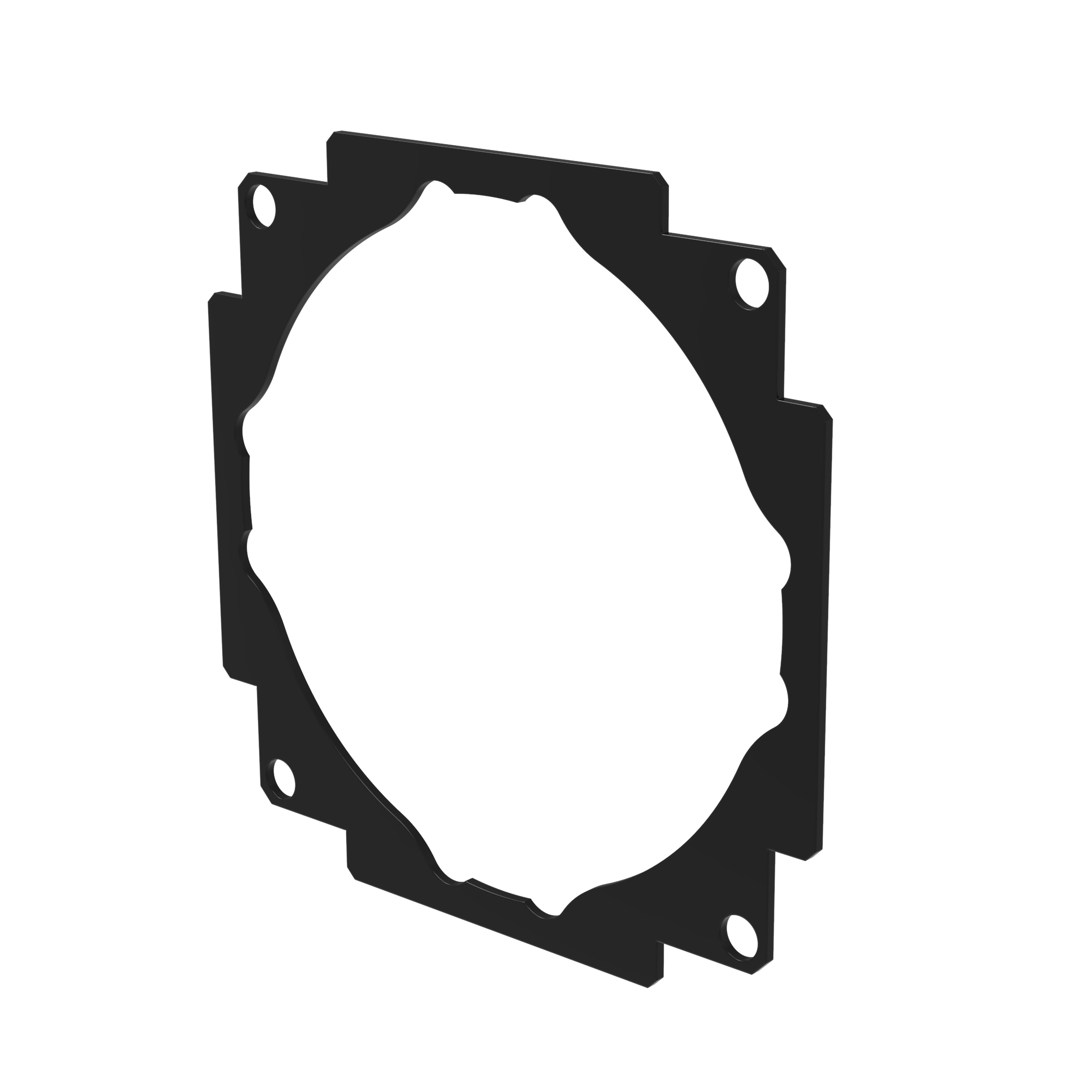 ZENNIO - ZS55 - Double push button levelling plate made in methacrylat