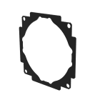 ZENNIO - ZS55 - Double push button levelling plate made in methacrylat