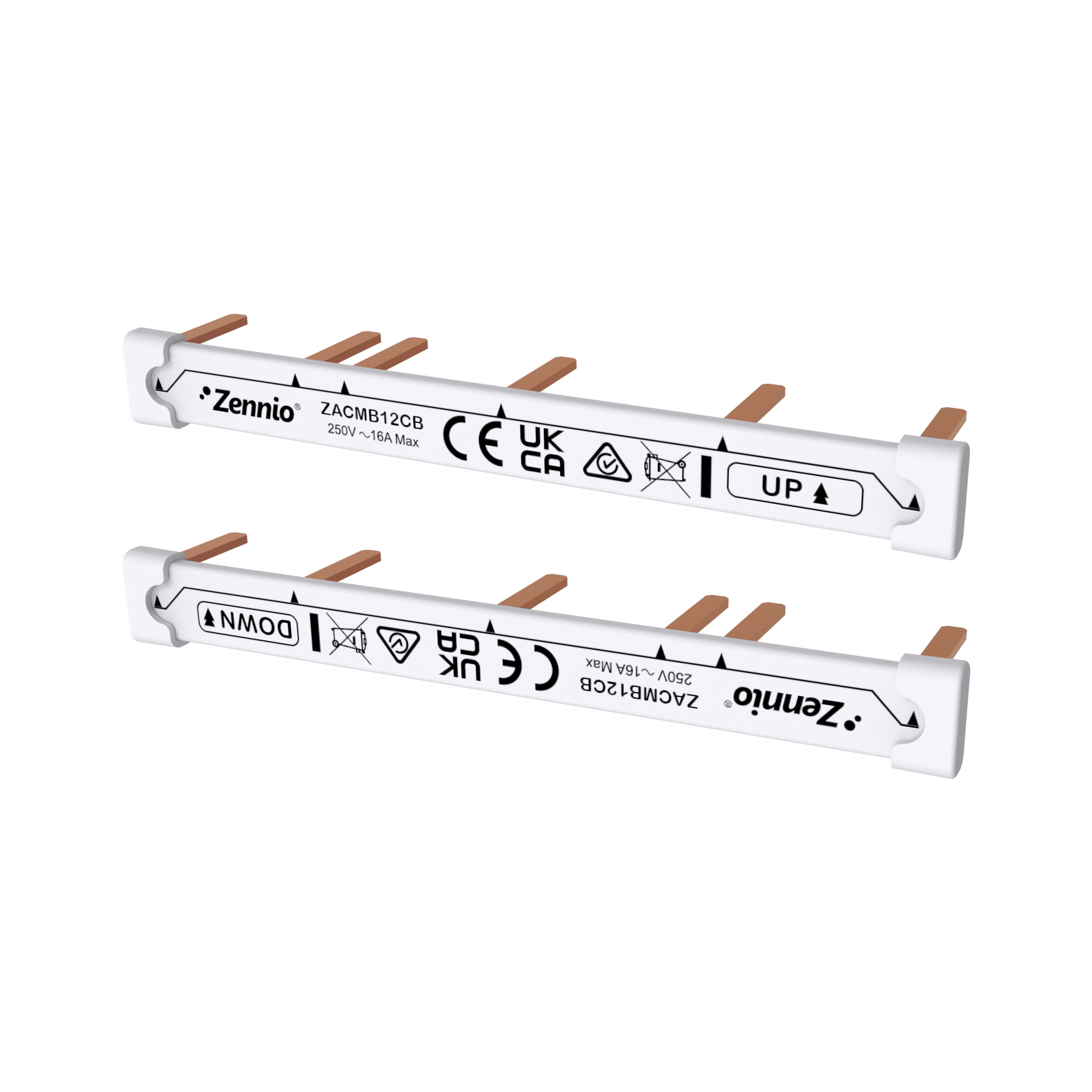 ZENNIO - Comb busbar for MAXinBOX 12 - Upper and lower comb