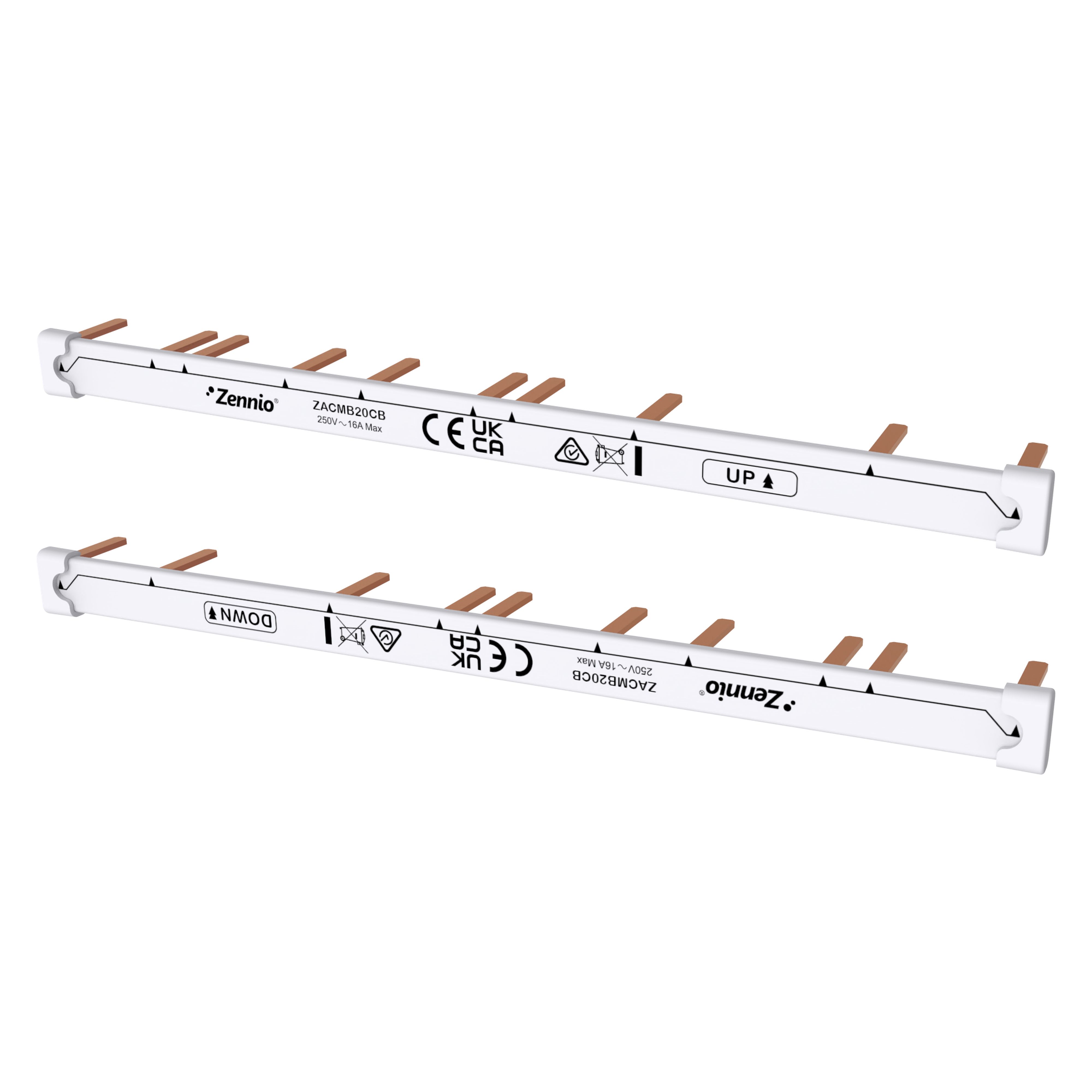 ZENNIO - Comb busbar for MAXinBOX 20 - Upper and lower comb