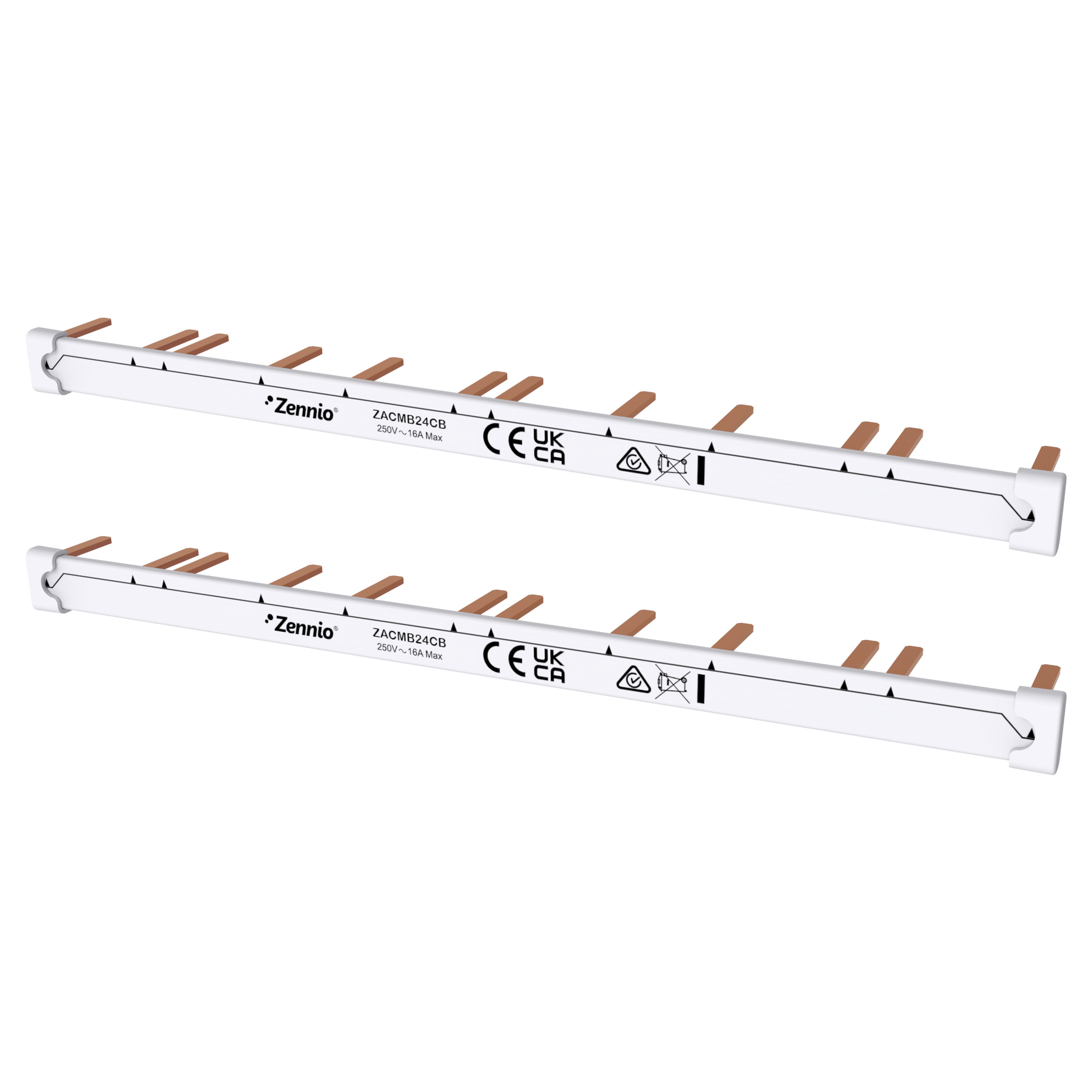 ZENNIO - Comb busbar for MAXinBOX 24 - Upper and lower comb