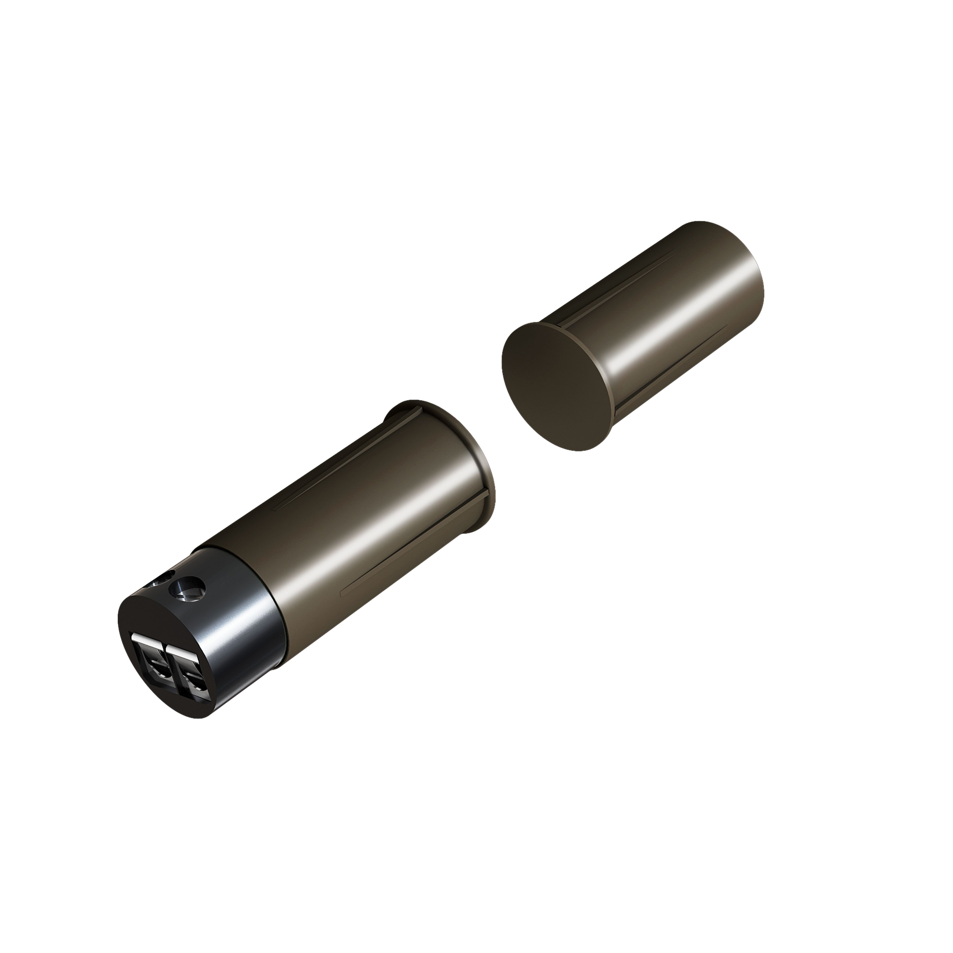 ZENNIO - Magnetic contact for flush mounting in aluminum, wooden or PVC door or window...