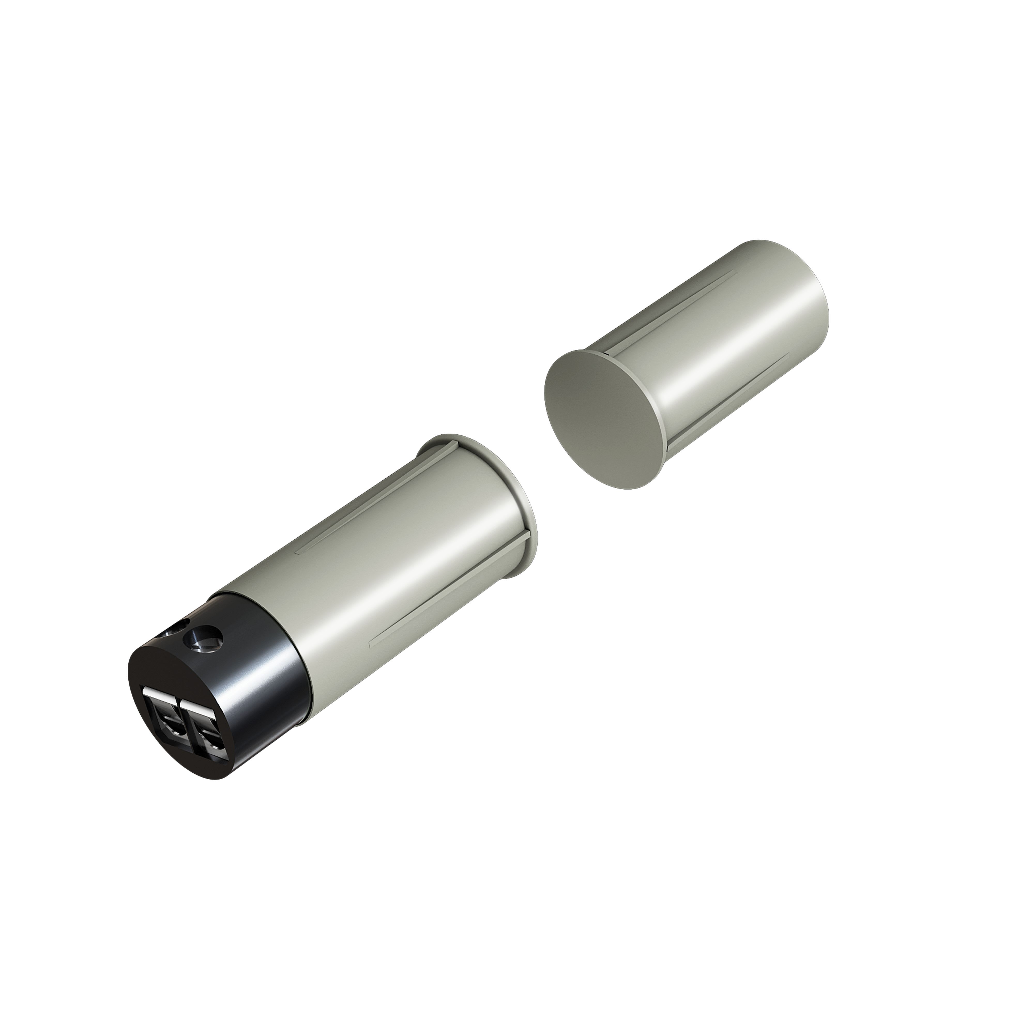 ZENNIO - Magnetic contact for flush mounting in aluminum, wooden or PVC door or window...