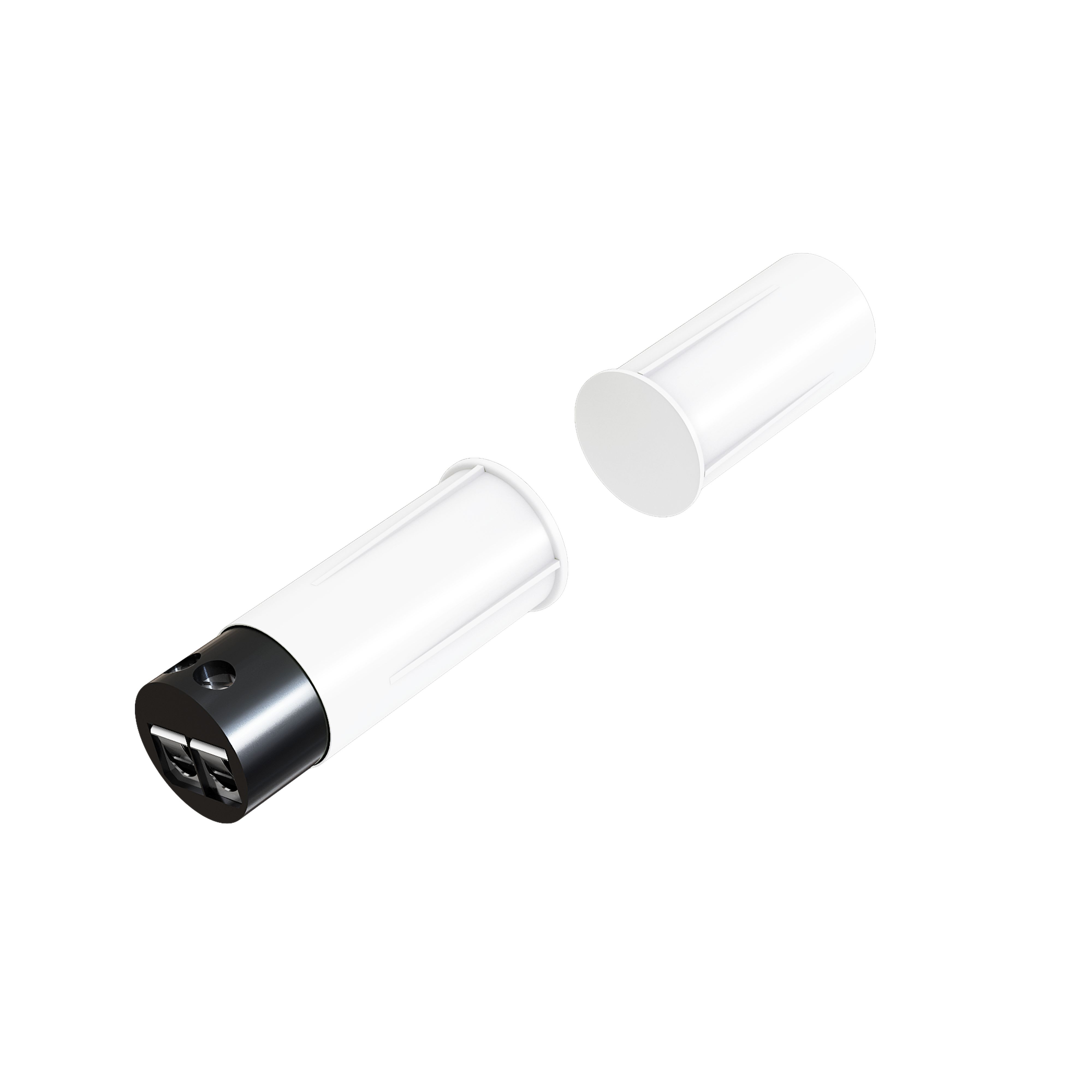 ZENNIO - Magnetic contact for flush mounting in aluminum, wooden or PVC door or window...