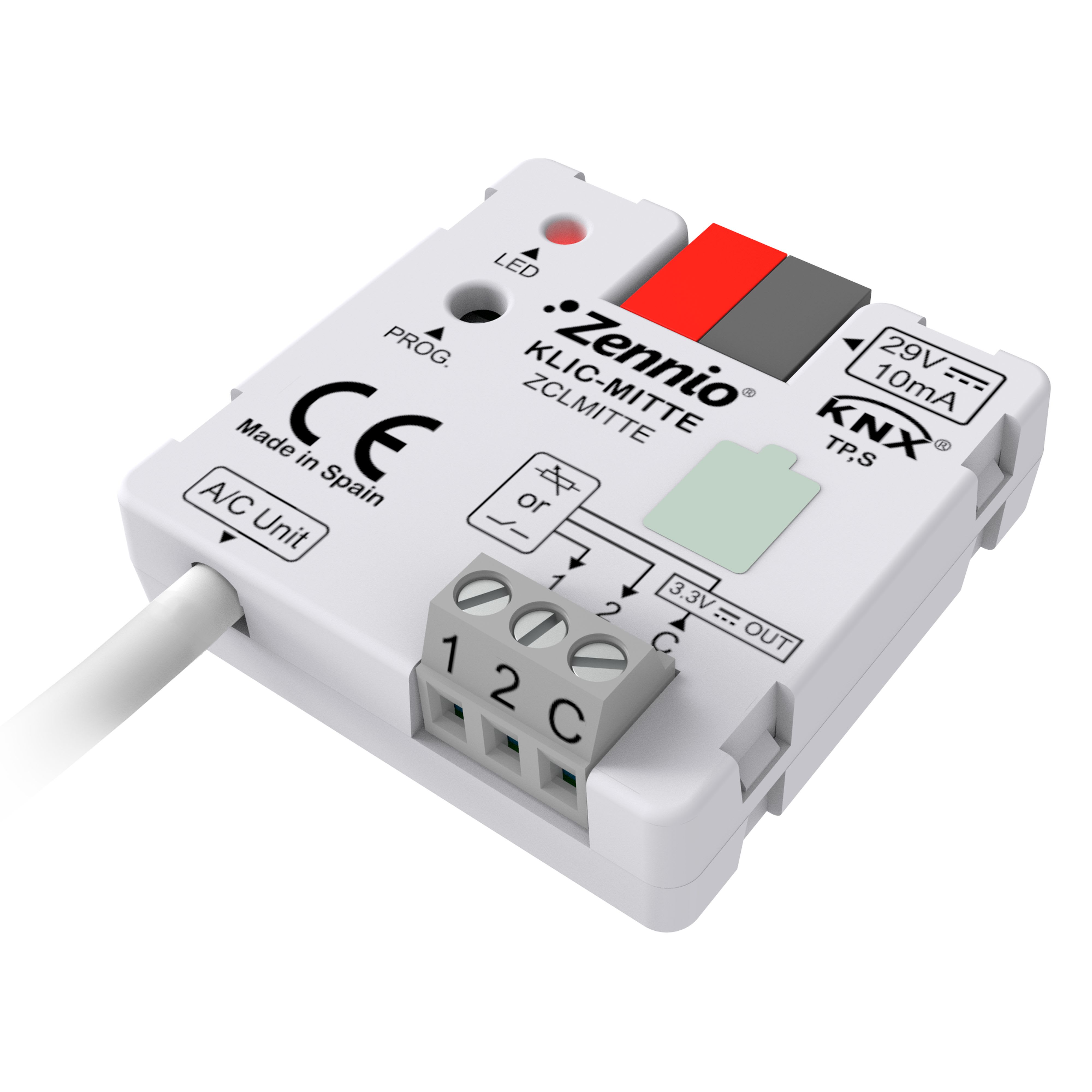 ZENNIO - KLIC-MITTE. Passerelle Mitsubishi Ecodan-KNX (connecteur IT)