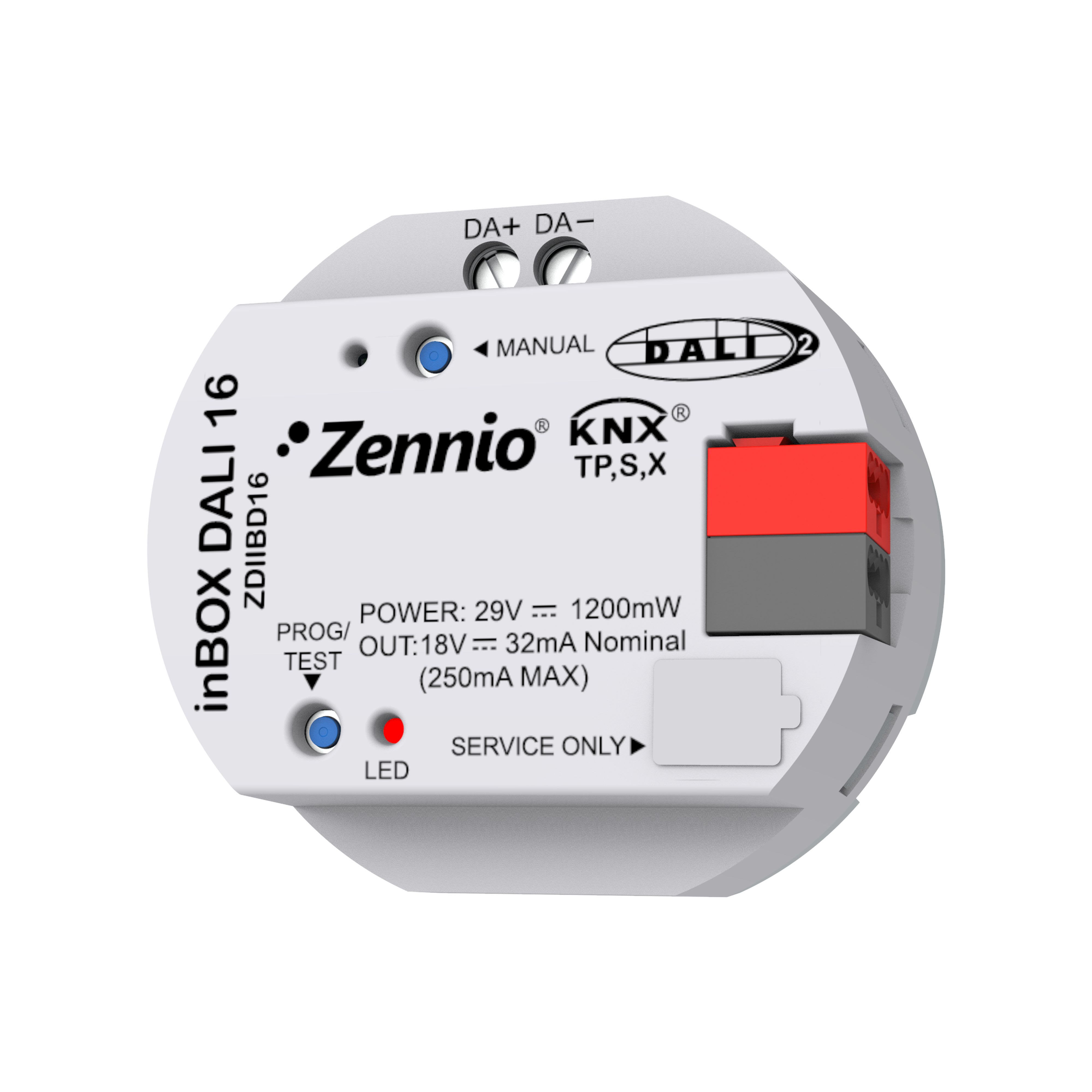 ZENNIO - inBOX DALI 16. Interface KNX-DALI à encastrer pour jusqu'à 16 ballasts et 16 ...