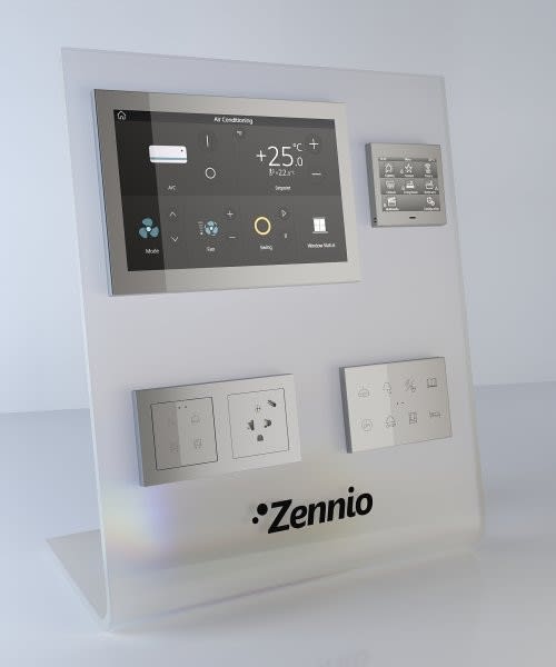 ZENNIO - Panneau de présentation (alimentation incluse) avec Z100, Z35, Flat XL, Flat ...