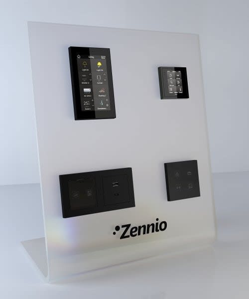 ZENNIO - Panneau de présentation (alimentation incluse) avec Z50, Z28, Tecla X, Tecla ...