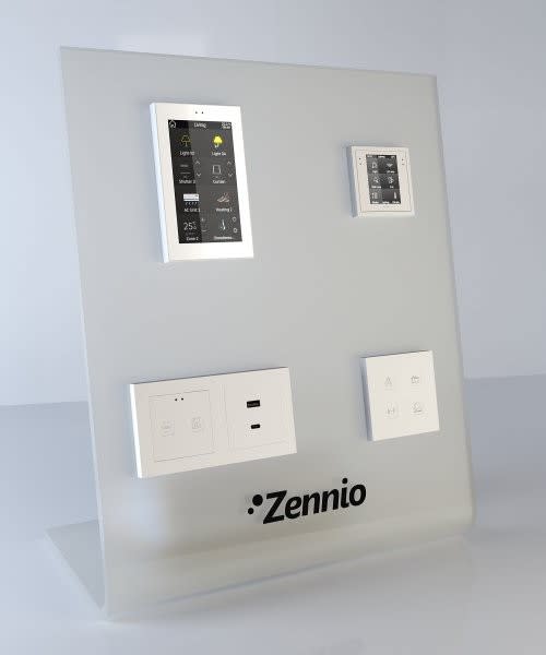 ZENNIO - Panneau de présentation (alimentation incluse) avec Z50, Z28, Tecla X, Tecla ...