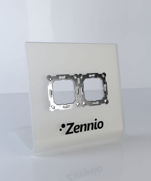 ZENNIO - Panneau de présentation pour cadre de 2 éléments - Sans source d'alimentation