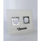 ZENNIO - Panneau de présentation pour 2 x Z28, Z35, Z40, Z50, Flat, Tecla, Soft, ... -...
