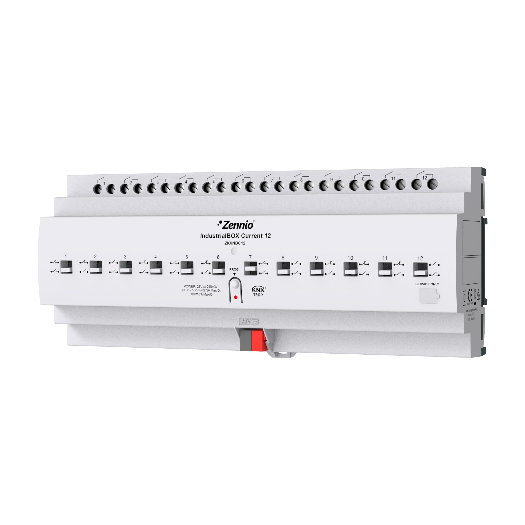 ZENNIO FRANCE - IndustrialBOX Current 12. Actionneur industriel avec 12 sorties (20 A - 200 µ...