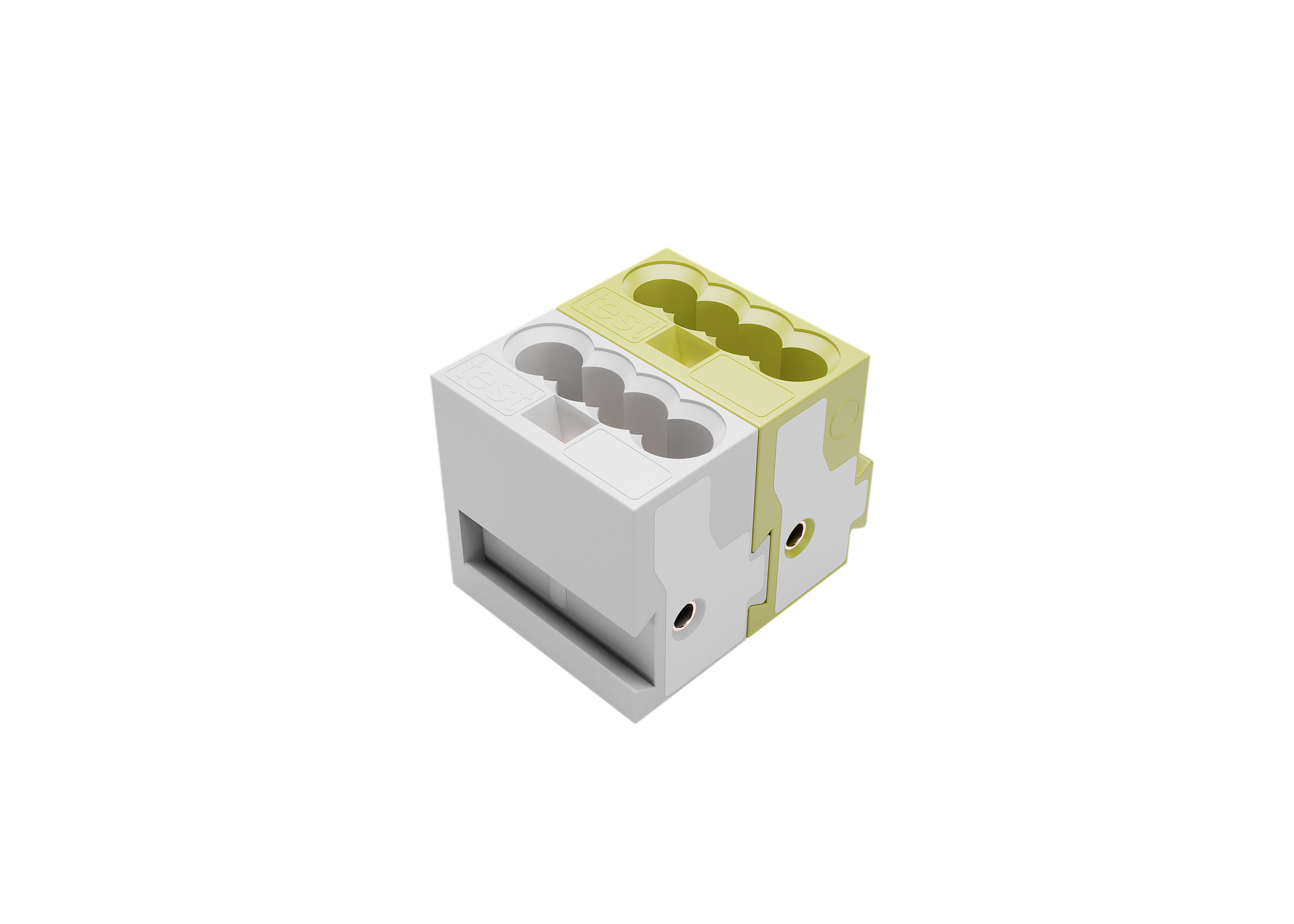 ZENNIO - KNX Bus connector. WAGO 243-212 Yellow-White
