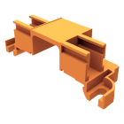 ZENNIO - DIN Rail accessory for QUAD and KES