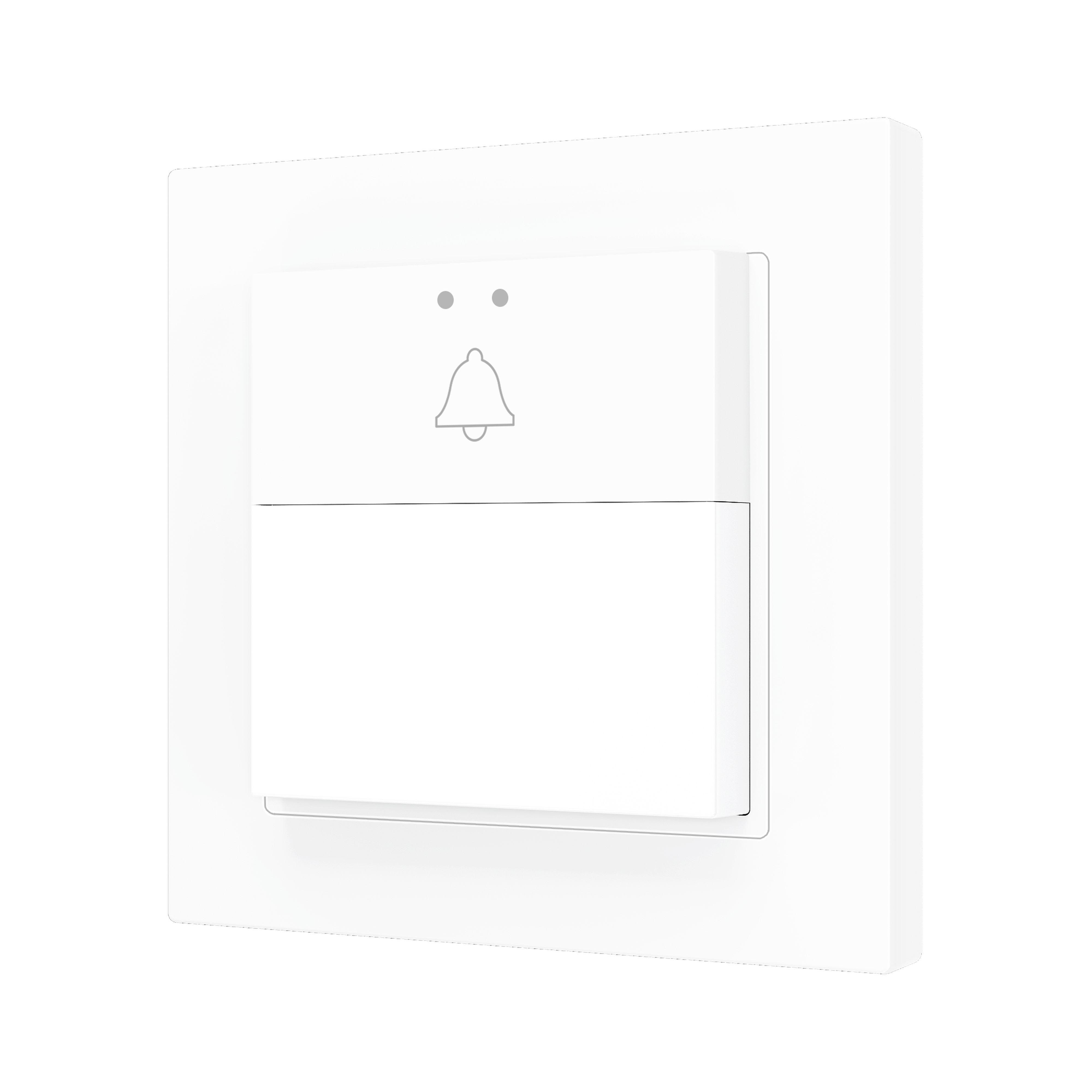 ZENNIO - Presentia W1 v2. Détecteur de mouvement KNX sur mur - 1 bouton - Personnalisé