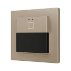ZENNIO - Presentia W1 v2. Détecteur de mouvement KNX sur mur - 1 bouton - Champagne