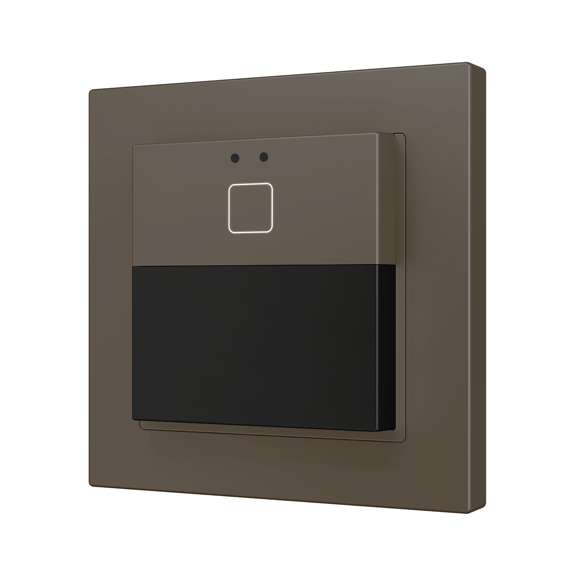 ZENNIO FRANCE - Presentia W1 v2. Détecteur de mouvement KNX sur mur - 1 bouton - Moka