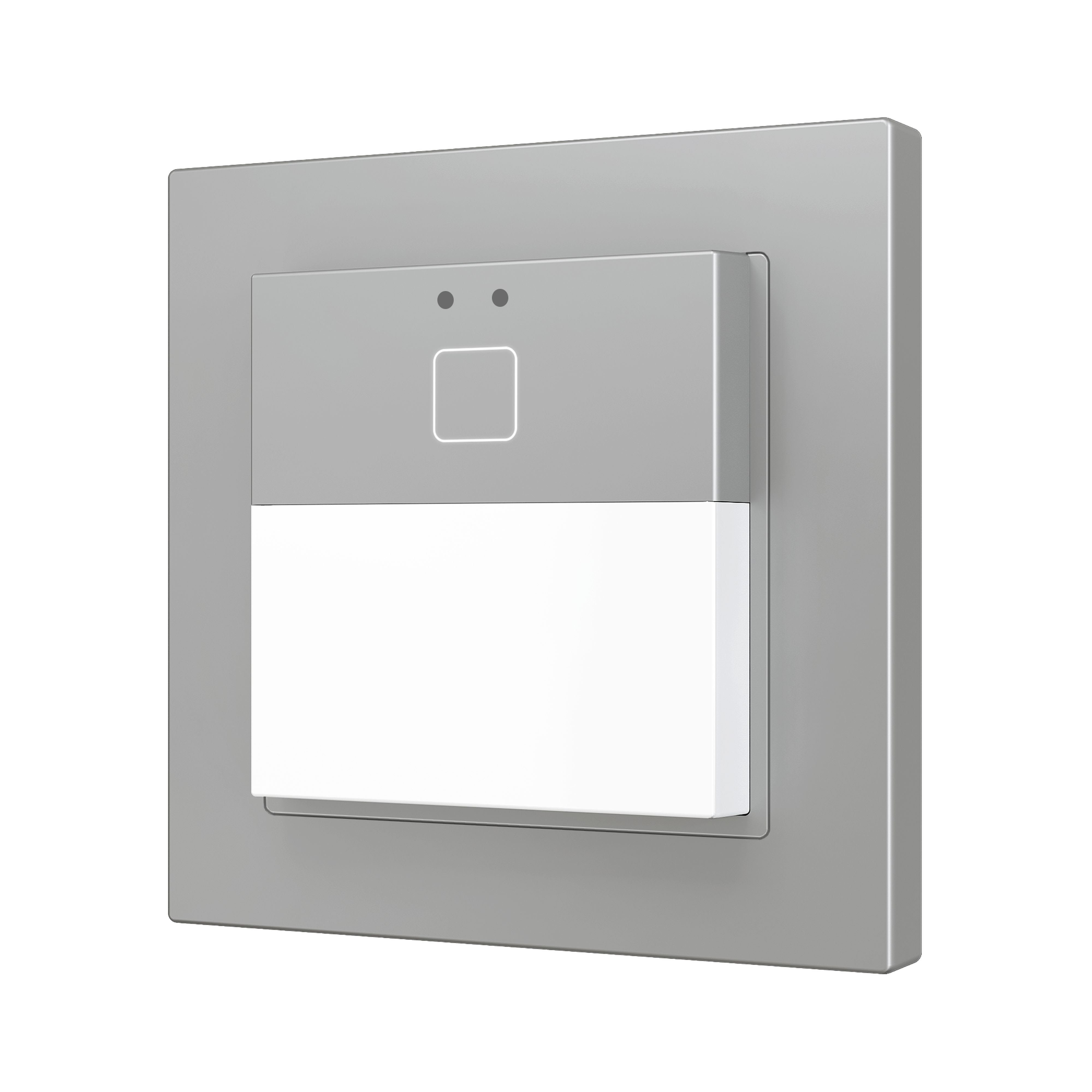 ZENNIO - Presentia W1 v2. Détecteur de mouvement KNX sur mur - 1 bouton - Argent