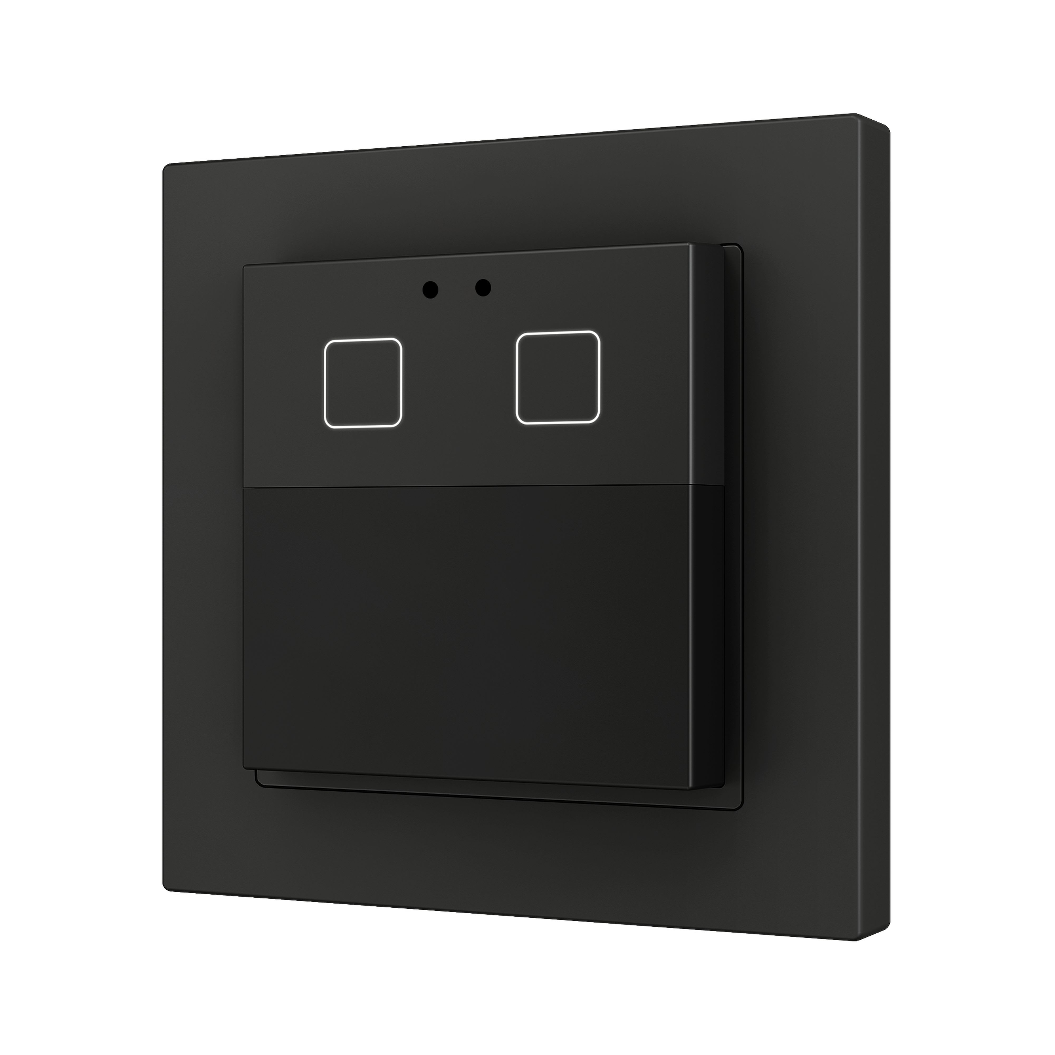 ZENNIO - Presentia W2 v2. Détecteur de mouvement KNX sur mur - 2 boutons - Anthracite