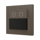 ZENNIO FRANCE - Presentia W2 v2. Détecteur de mouvement KNX sur mur - 2 boutons - Moka