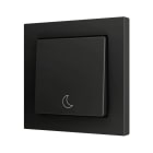 ZENNIO - ZS55. Bouton poussoir "Soft" simple pour 1 entrée binaire 55 x 55 mm ? Anthra...