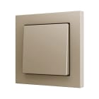 ZENNIO - ZS55. Simple Soft push button for 1 binary input 55x55 mm ? Champagne