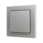 ZENNIO - ZS55. Simple Soft push button for 1 binary input 55x55 mm ? Key icon - Silver