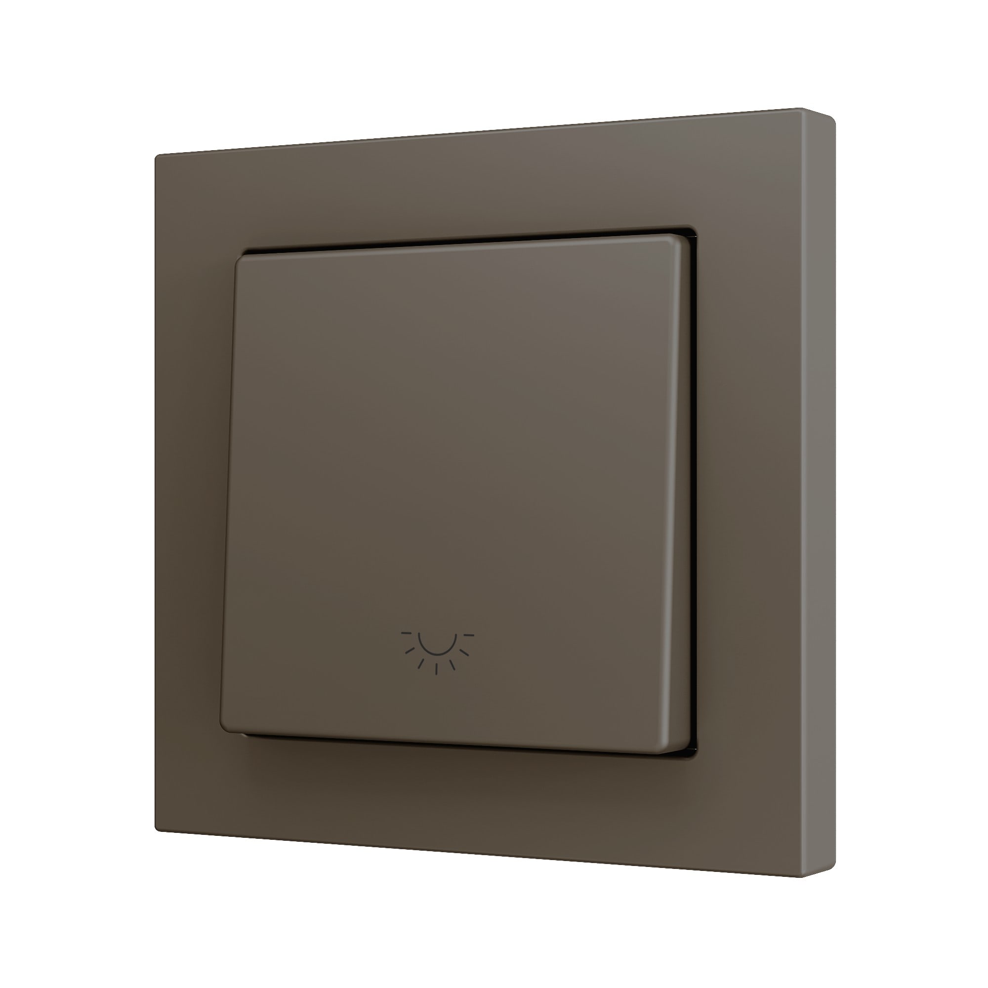 ZENNIO FRANCE - ZS55. Bouton poussoir Soft simple pour 1 entrée binaire 55 x 55 mm - Icône de...