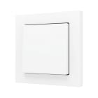 ZENNIO - ZS55. Bouton poussoir "Soft" simple pour 1 entrée binaire 55 x 55 mm ? Blanc ...