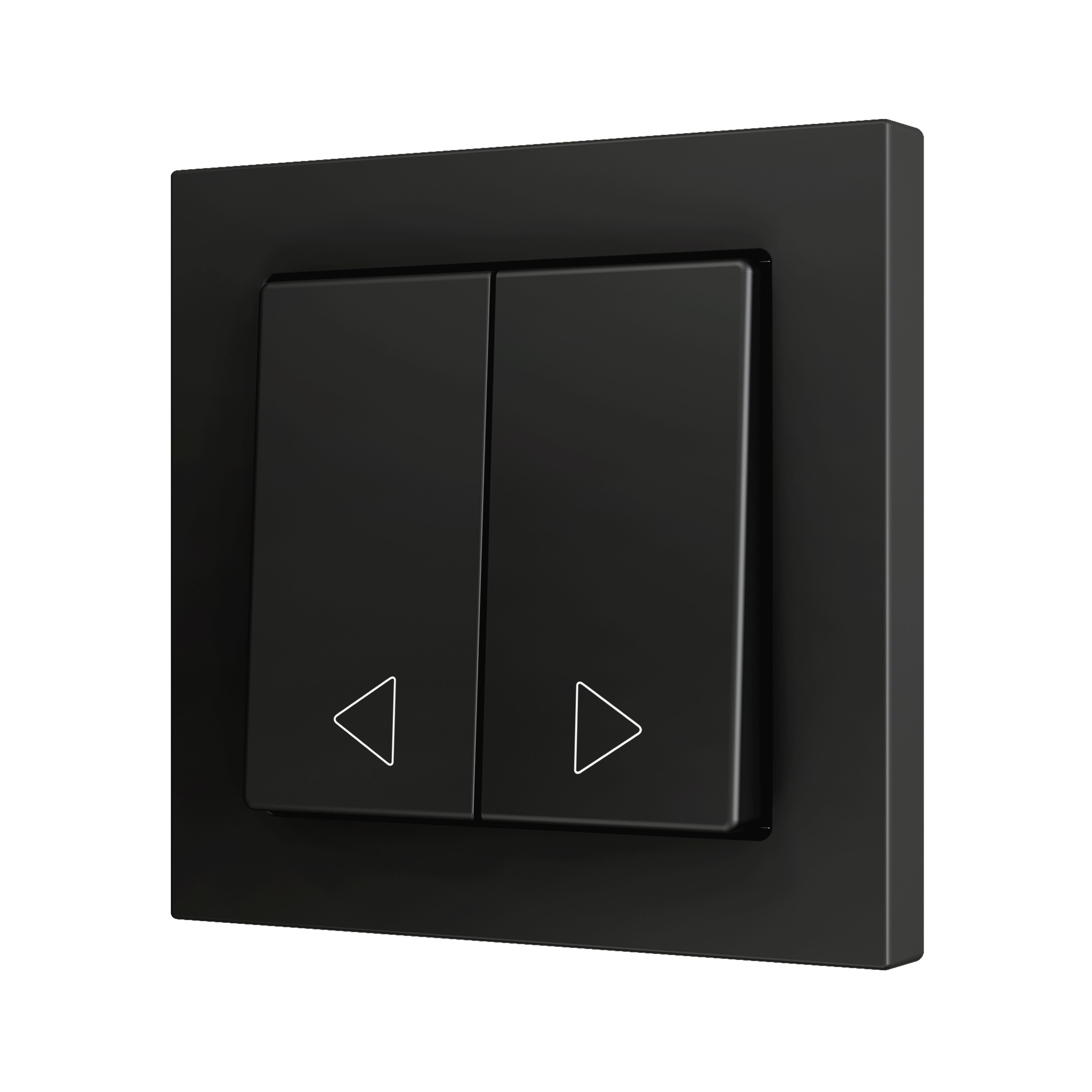 ZENNIO - ZS55. Double Soft push button for 2 binary inputs 55x55 mm ? Anthracite - Cus...