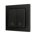 ZENNIO - ZS55. Double Soft push button for 2 binary inputs 55x55 mm ? Anthracite - Cus...