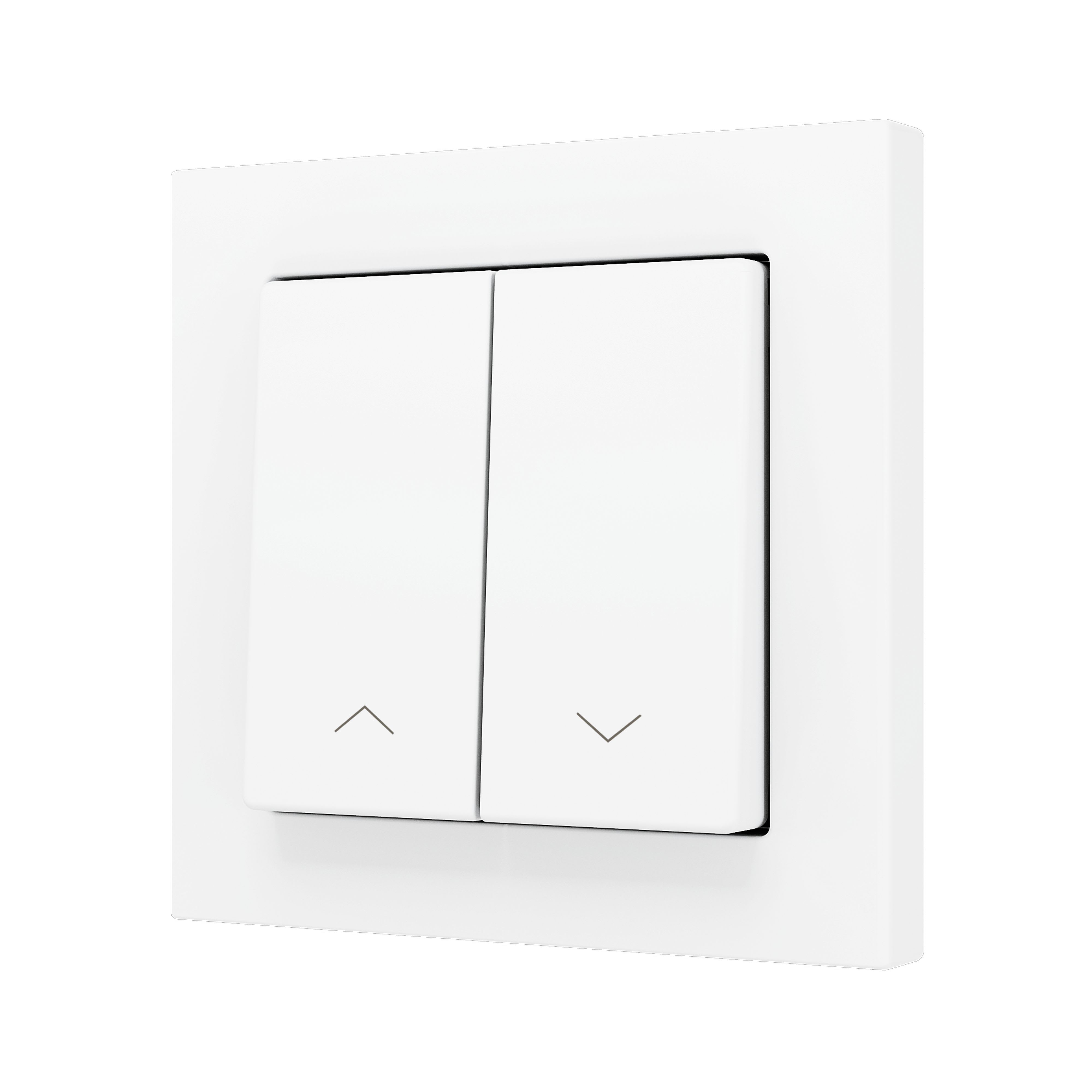 ZENNIO - ZS55. Double Soft push button for 2 binary inputs 55x55 mm ? Shutter icon - M...