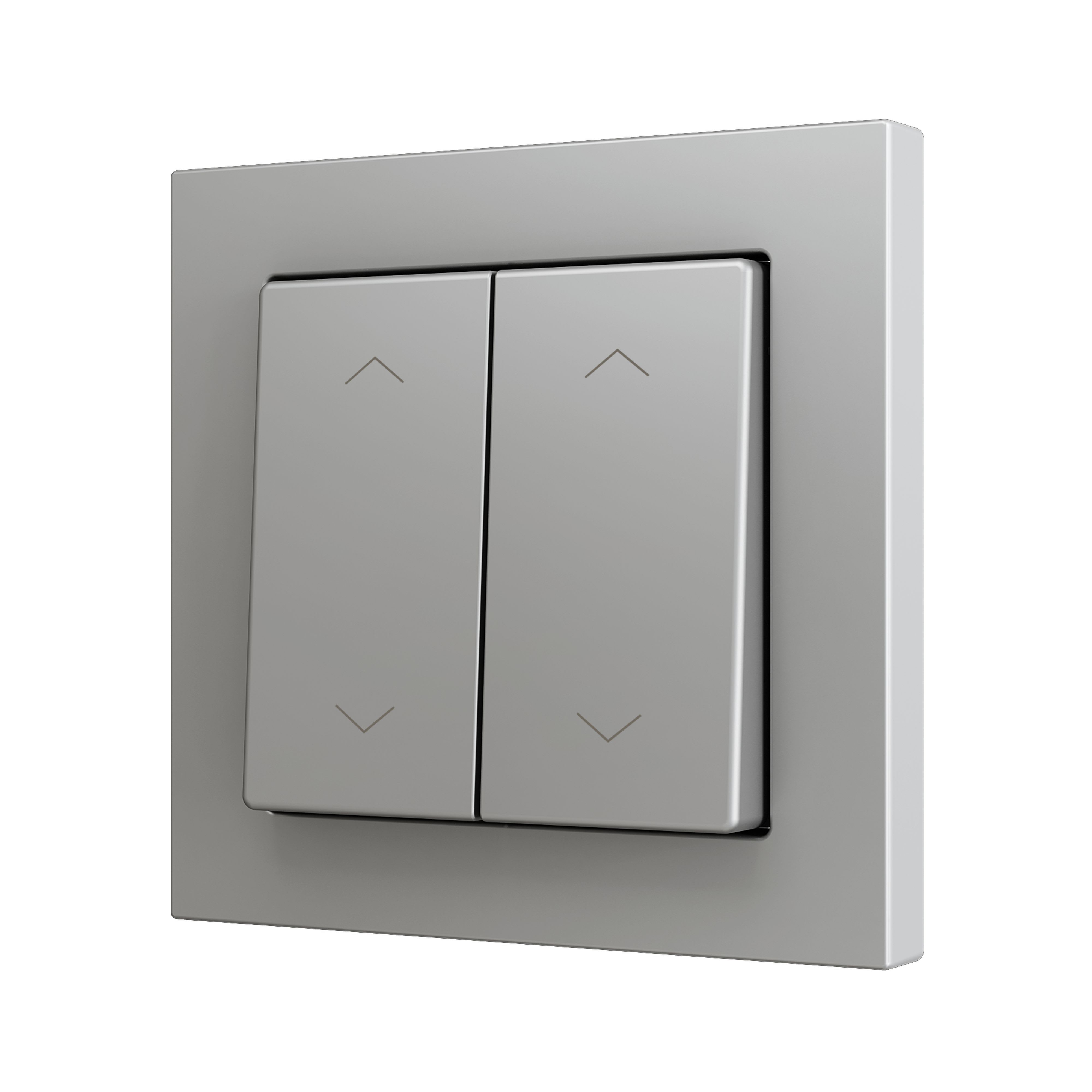 ZENNIO - ZS55. Double Soft push button for 4 binary inputs 55x55 mm ? Shutter icon - S...