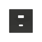 ZENNIO - ZS55. Cache pour chargeur USB double C+A 55 x 55 mm - Anthracite
