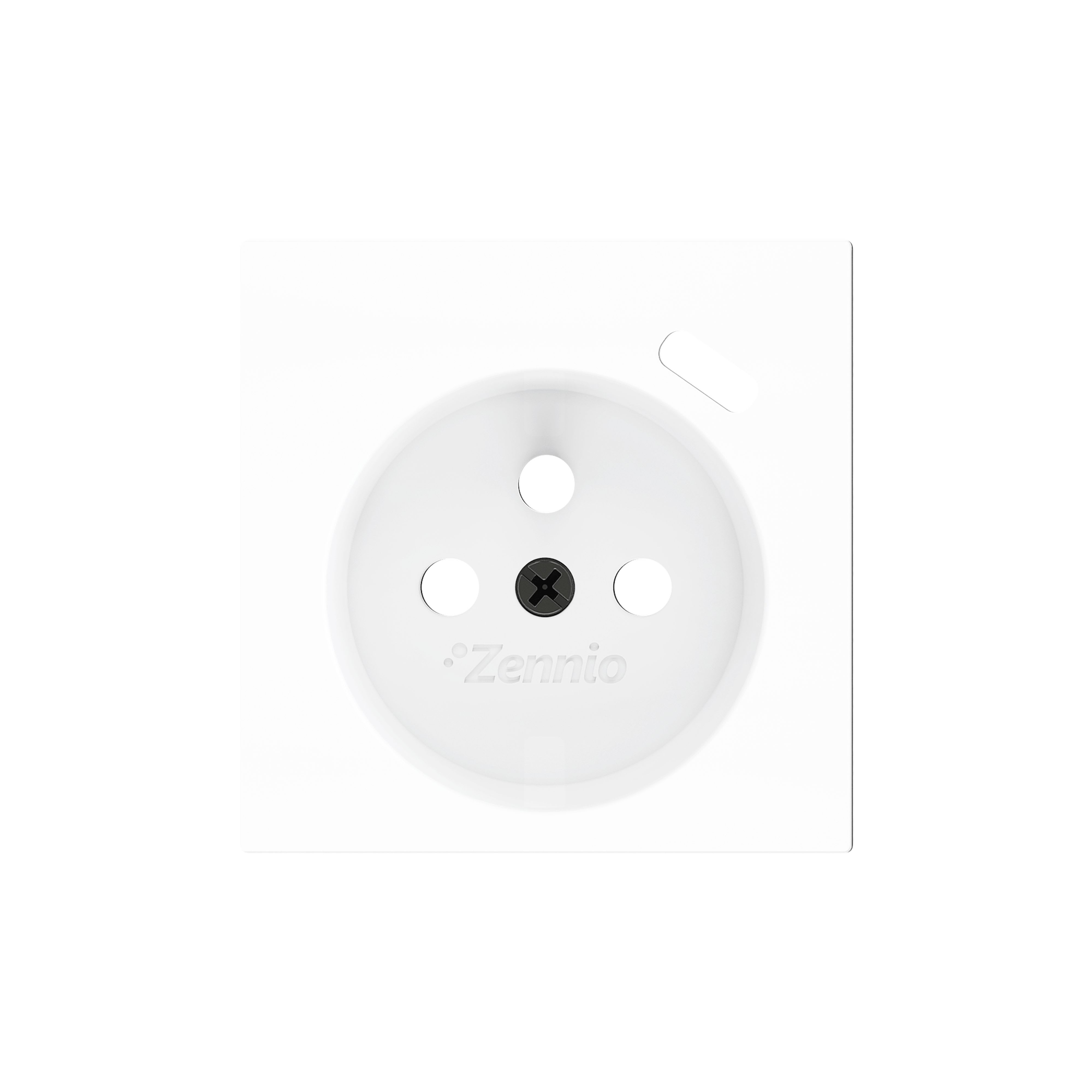 ZENNIO - ZS55. French socket cover with USB C 55x55 mm - Matt white
