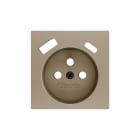 ZENNIO - ZS55. Cache pour base de prise française avec USB C et A 55 x 55 mm - Champagne