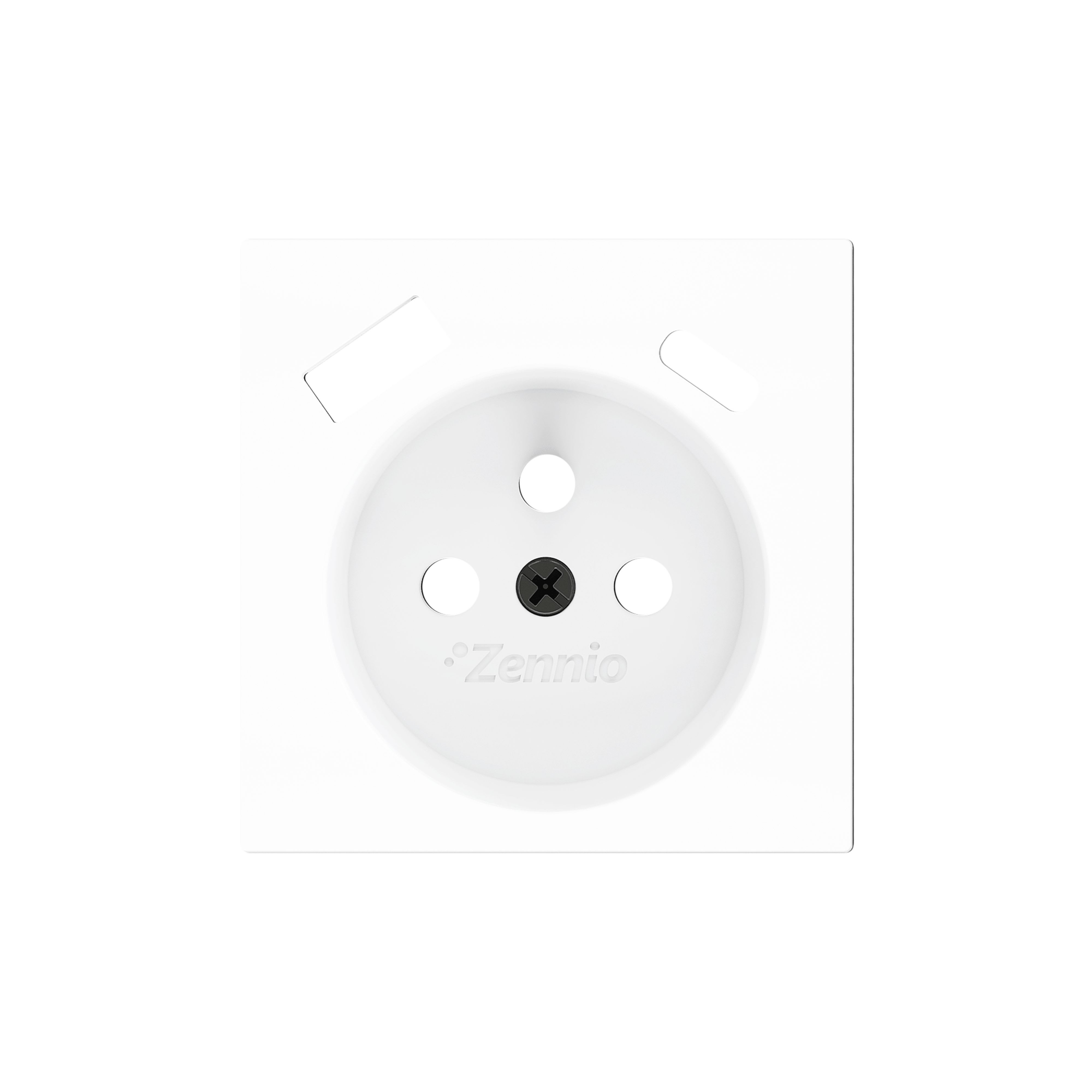 ZENNIO - ZS55. French socket cover with USB C and A 55x55 mm - Matt white