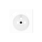 ZENNIO - ZS55. Cache pour base de prise française avec USB C et A 55 x 55 mm - Blanc mat