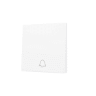 ZENNIO - ZS55. Cache pour bouton poussoir Soft KNX simple 55 x 55 mm. Appui en bas - I...