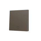 ZENNIO FRANCE - ZS55. Cache pour bouton poussoir Soft KNX simple 55x55 mm. Appui en bas - Mok...