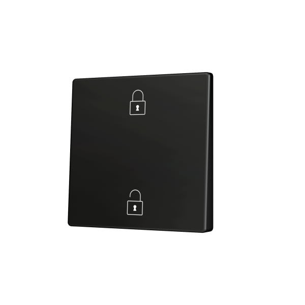 ZENNIO - ZS55. Cache pour bouton poussoir Soft KNX simple 55 x 55 mm. Appui en bas&hau...