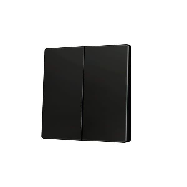 ZENNIO - ZS55. Cache pour bouton poussoir Soft KNX double 55 x 55 mm. Appui en bas - A...