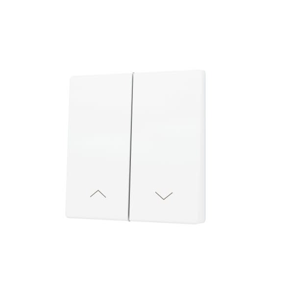ZENNIO - ZS55. Cache pour bouton poussoir Soft KNX double 55 x 55 mm. Appui en bas - I...