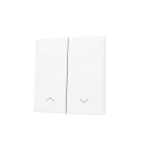 ZENNIO - ZS55. Cache pour bouton poussoir Soft KNX double 55 x 55 mm. Appui en bas - I...