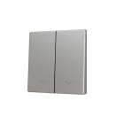 ZENNIO - ZS55. Cache pour bouton poussoir Soft KNX double 55 x 55 mm. Appui en bas - I...