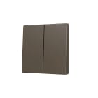 ZENNIO FRANCE - ZS55. Cache pour bouton poussoir Soft KNX double 55x55 mm. Appui en bas&haut ...