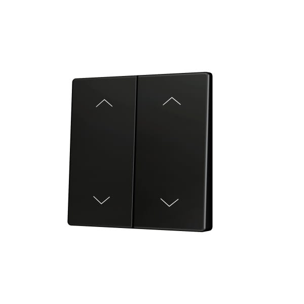 ZENNIO - ZS55. Cache pour bouton poussoir Soft KNX double 55 x 55 mm. Appui en bas&hau...