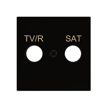ZENNIO FRANCE - ZS55. Cache pour connecteur TV-R/SAT 55 x 55 mm - Anthracite