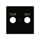 ZENNIO FRANCE - ZS55. Cache pour connecteur TV-R/SAT 55 x 55 mm - Anthracite
