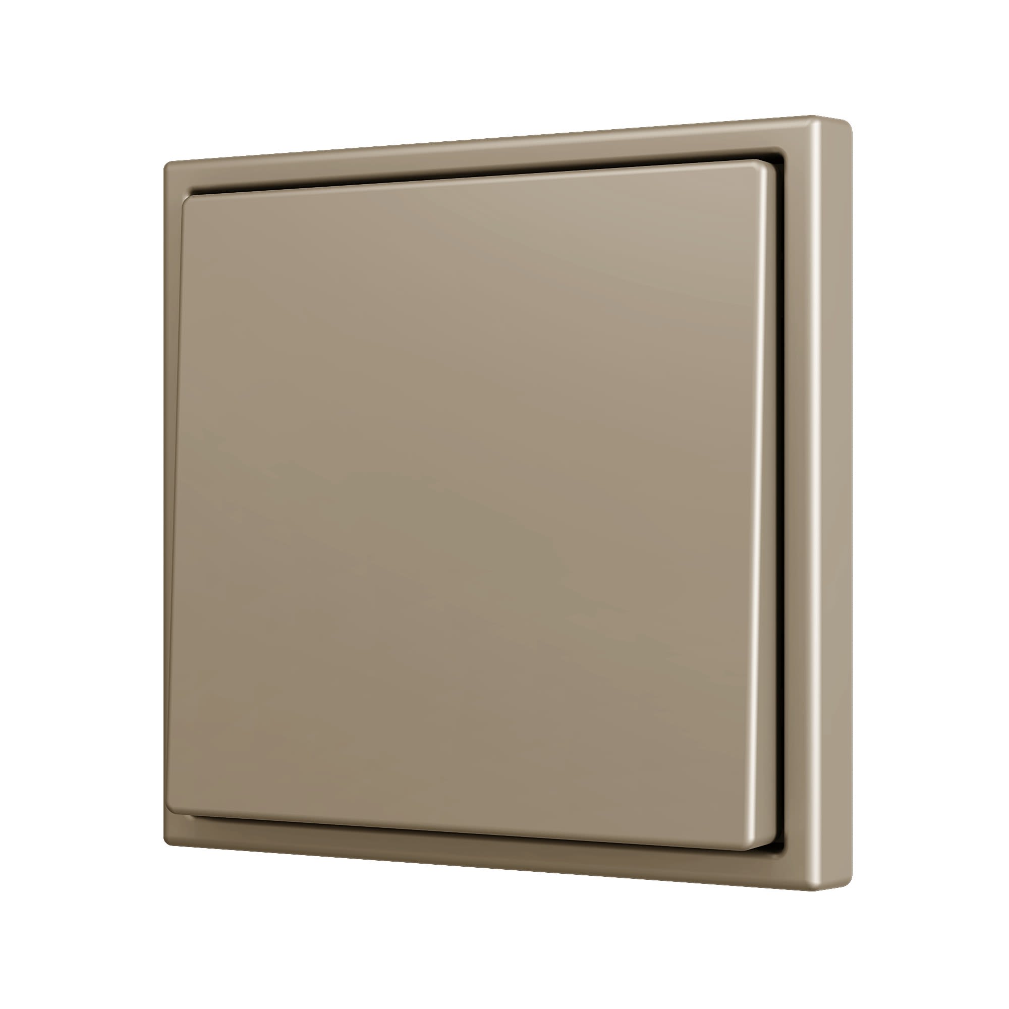 ZENNIO - ZS70. Bouton poussoir "Soft" simple pour 1 entrée binaire 70 x 70 mm ? Champagne